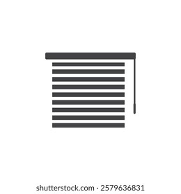 Blinds icon Simple thin line flat symbol