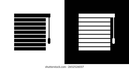 Blinds icon symbol collection. Flat vector stock illustration.