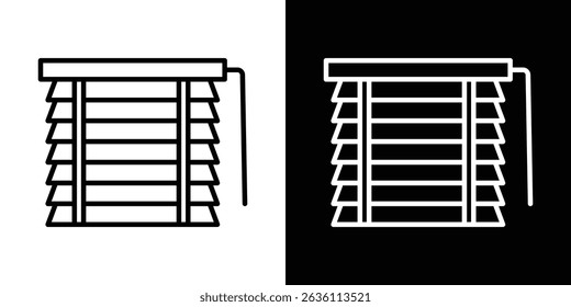 Blinds icon symbol concept for graphic design, Website, UI. EPS