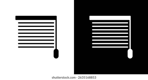 Blinds icon symbols. Vector illustration.