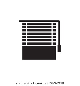 Blinds icon Thin line flat illustration