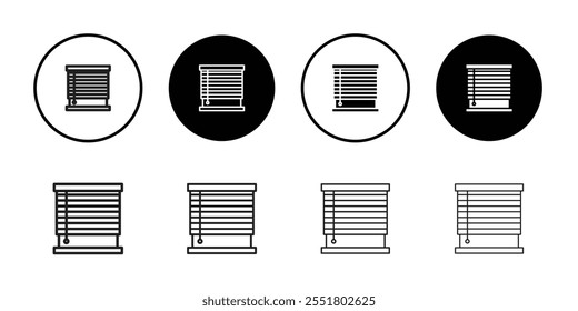 Ícone de Persianas Conjunto de ilustrações de linha fina