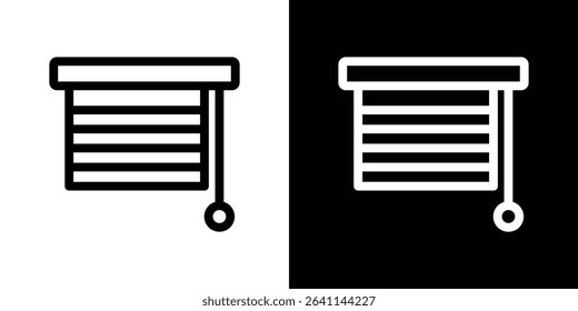 Blinds icon vector simple element illustration editable