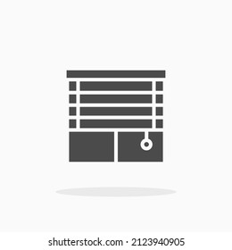 Blinds icon. For your design, logo. Vector illustration.