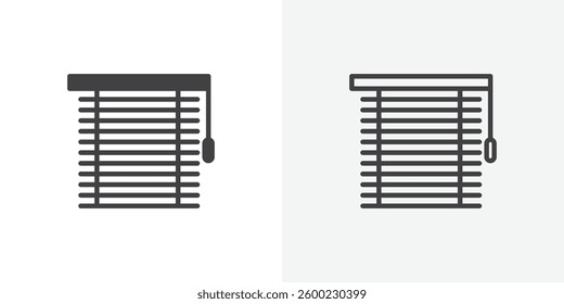 Blinds icons design. vector icons for ui designs
