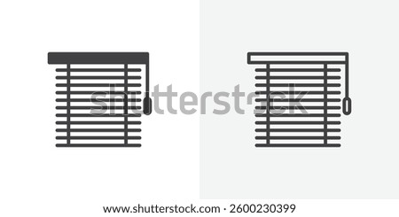 Blinds icons design. vector icons for ui designs