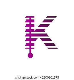 Blinds, Blinds K Letter, K letter Blinds  Logo Template vector symbol