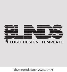 Blinds logo design template for product  in a vector format.