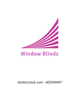 Blinds Logo. Wave Logo.