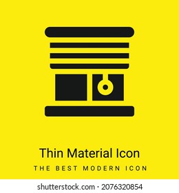 Blinds minimal bright yellow material icon