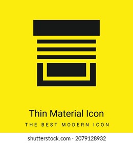 Blinds minimal bright yellow material icon