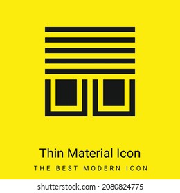 Blinds minimal bright yellow material icon