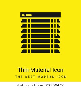 Blinds minimal bright yellow material icon