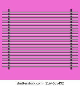 blinds on the window. vector illustration