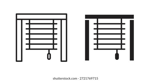 Blinds open icon for your website design, logo, app, UI. EPS10