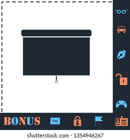 Blinds. Perfect icon with bonus simple icons