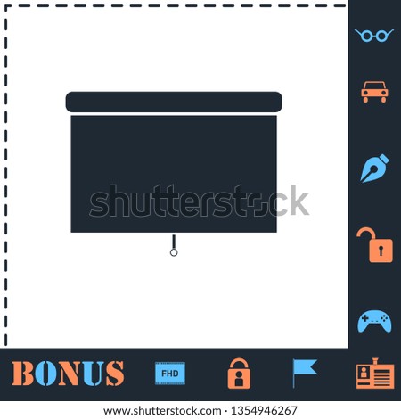 Blinds. Perfect icon with bonus simple icons