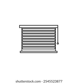 Ciega el ícono de Vector de línea delgada.