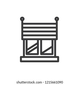 Blinds vector icon