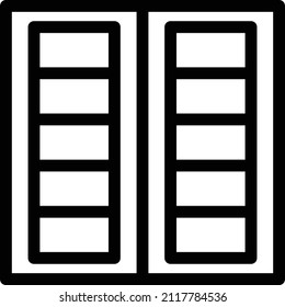 blinds Vector illustration on a transparent background. Premium quality symbols. Stroke   vector icon for concept and graphic design.
