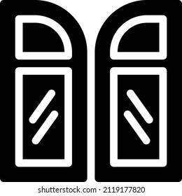blinds Vector illustration on a transparent background. Premium quality symbols. Glyphs  vector icon for concept and graphic design.