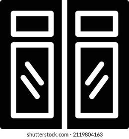 ciega la ilustración del vector en un fondo transparente. Símbolos de calidad premium. Icono vector glifos para concepto y diseño gráfico.