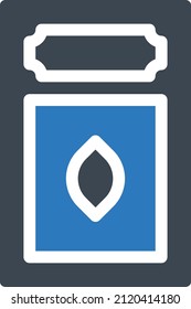 ciega la ilustración del vector en un fondo transparente. Símbolos de calidad premium. Icono vector glifos para concepto y diseño gráfico.