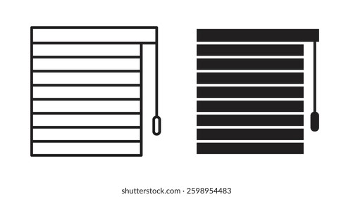 Blinds vector line icon illustration collection.