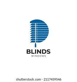 Blinds windows coverings logo vector abstract graphic