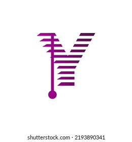 Blinds, Blinds Y Letter, Y letter Blinds  Logo Template vector symbol