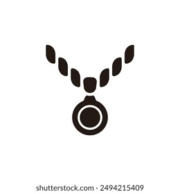 Icono Bling bling. Versión de silueta plana.	
