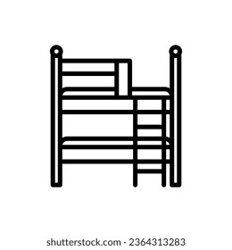 Blink Bed  icon in vector. Logotype