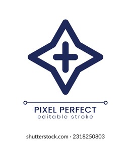 Blink transition pixel perfect linear ui icon. Video editing option. Visual effect. Light flashing. GUI, UX design. Outline isolated user interface element for app and web. Editable stroke