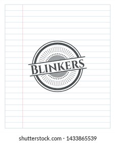 Blinkers pencil effect. Vector Illustration. Detailed.