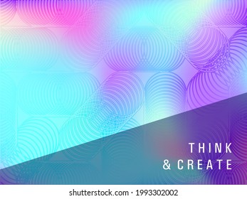 Blinking banner fluid holographic gradient vector design. Club party placard abstract backdrop. Magic fluid neon holographic background for banner.