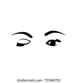 Blinking Eye Logo Design V