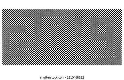 blinking lines visual  illusion featuring  year 2019 - line pattern design  