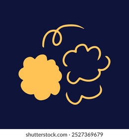 Blinking stars, sparks and sparkles icon design.