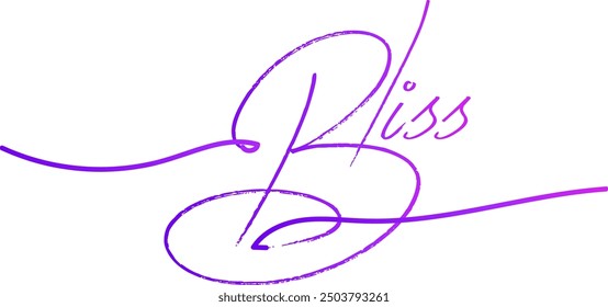 BLISS, Vector de diseño de color degradado de Bliss