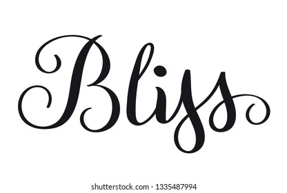 BLISS hand lettering banner