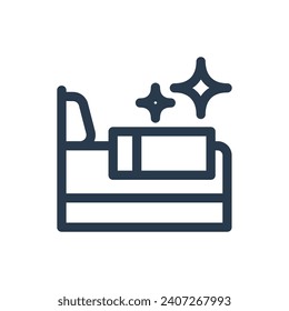 Blissful Bedtime Routine Vector Icon Illustration for Peaceful Evenings