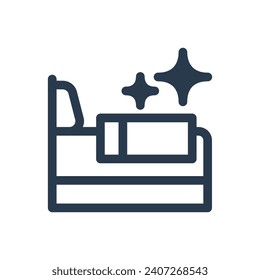 Blissful Bedtime Routine Vector Icon Illustration for Peaceful Evenings