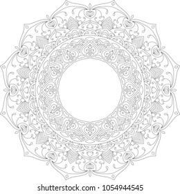 blissful mandala vector