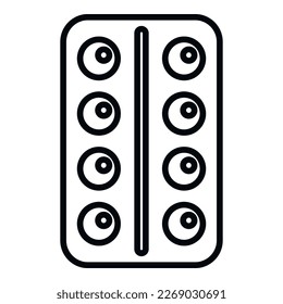 Blister allergy icon outline vector. Pollen season. Seasonal disease