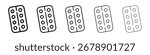 Blister drug pack icon Vector Art Illustration