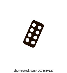 Blister pack icon. flat design