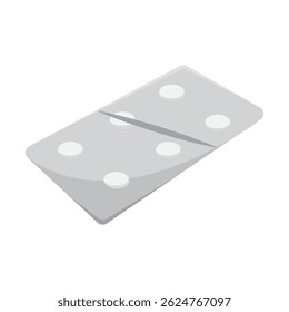 Blisterpackung mit Tabletten. Vektorgrafik