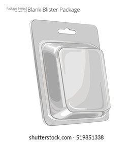 Blister Package. Vector, Illustration of a Blister Package. Sketch style. Packing series.