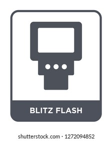 blitz flash icon vector on white background, blitz flash trendy filled icons from Electronic stuff fill collection, blitz flash simple element illustration