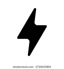 Illustration zum Entwurf eines Vektorsymbols für Blitz